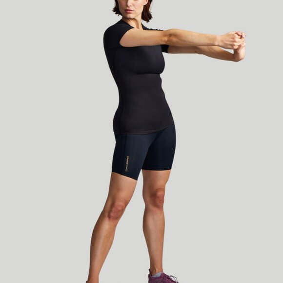 TOMMIE COPPER Women's Black Short Sleeve Top - Picture 4 of 12